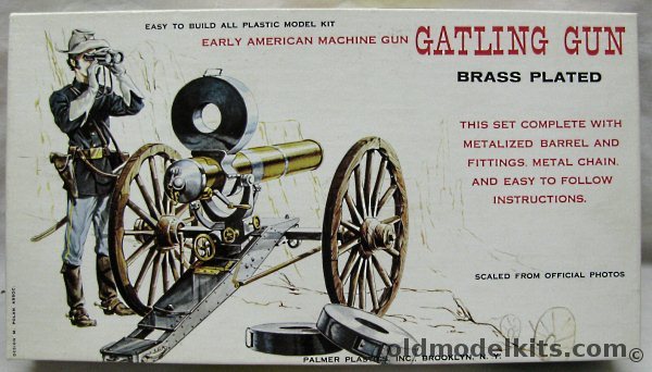 Palmer 1/24 Gatling Gun Early American Machine Gun, 29-100 plastic model kit